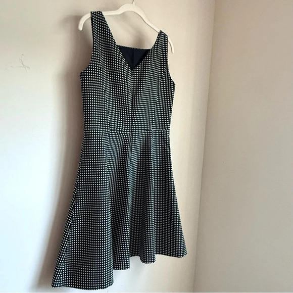 Lauren Ralph Lauren Navy Polka Dot Dress - Size 8 - Picture 5 of 12